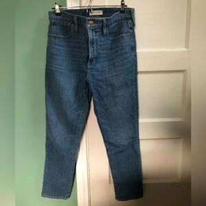 Madewell. Size 29. Medium wash denim jeans.